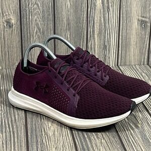 Under Armour Sway Running Shoe Athleisure Women Sz 9 Burgundy Purple  Sneaker